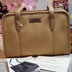NWOT  Vintage Neoprene Coach Tan Satchel